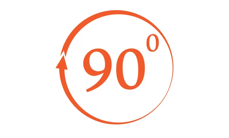 Kut Obertanna Na 90 Gradusiv Znacok Simvol Logotip V2 391231 Original